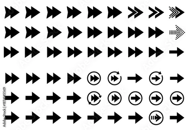 Obraz arrow icons set