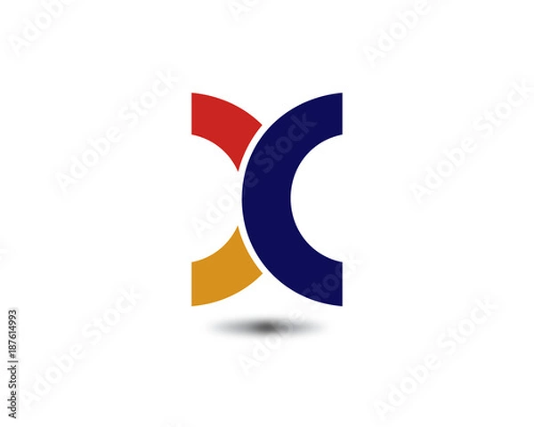 Fototapeta x letter logo