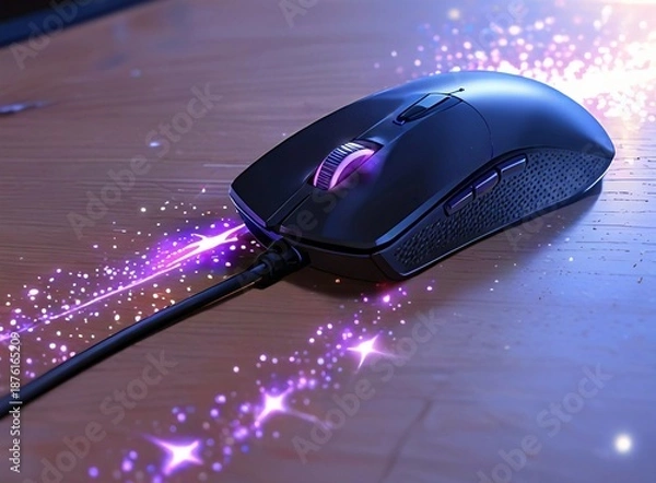 Fototapeta computer mouse on the table.