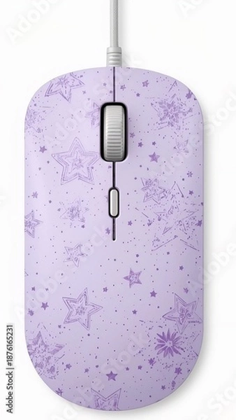 Fototapeta computer mouse on the white table.