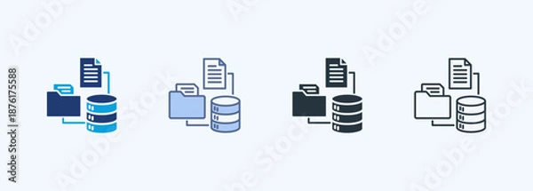Obraz Data Collection  Multiple Style Icon Collection