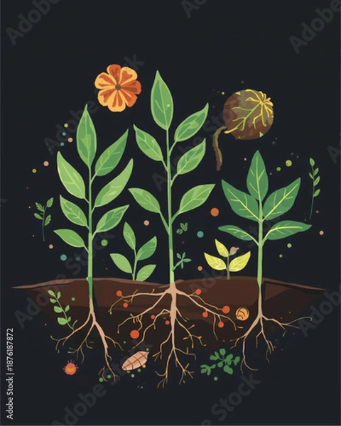 Fototapeta abstract floral background