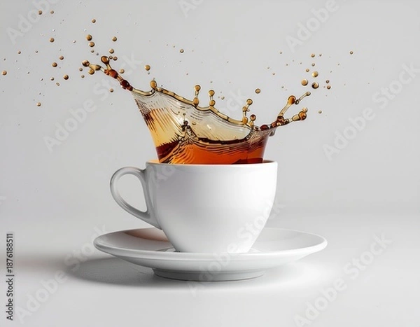 Obraz Floating Coffee Cup Without Spill