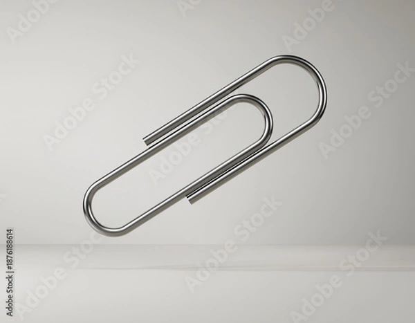 Obraz Oversized Paperclip Holding Empty Space
