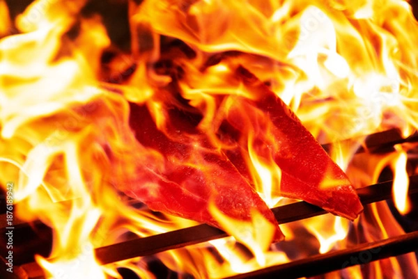 Obraz 土佐の藁焼き鰹のタタキ