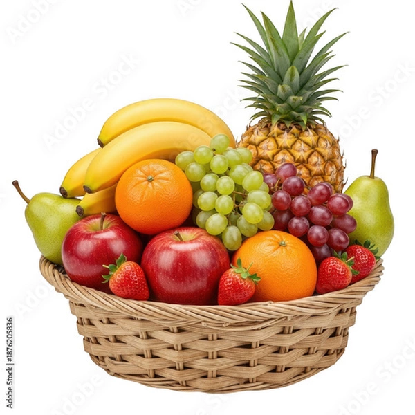 Fototapeta Assorted fruit basket
