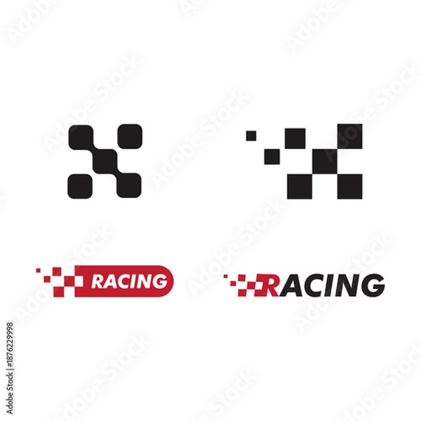 Obraz Race flag design