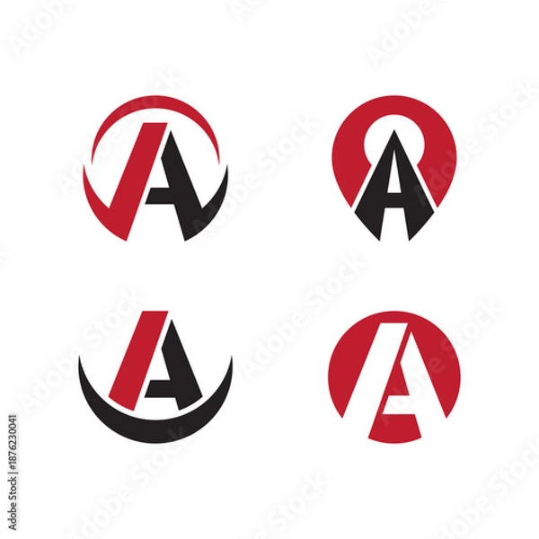 Fototapeta A initial letter logo