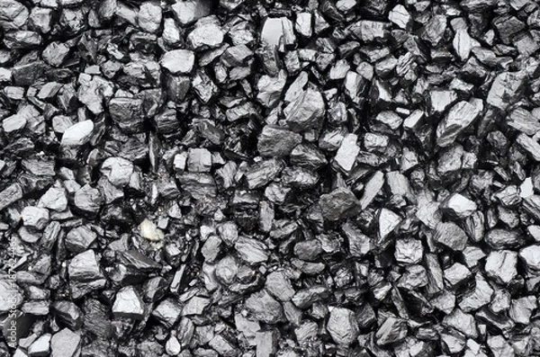 Obraz Pile of black coal
