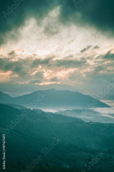 Obraz Рассвет в горах