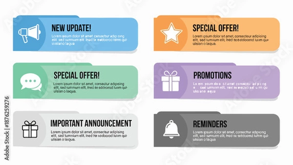 Obraz Colorful Infographic Elements