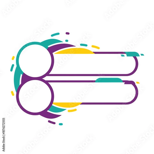 Obraz Colorful Handshake Logo Design