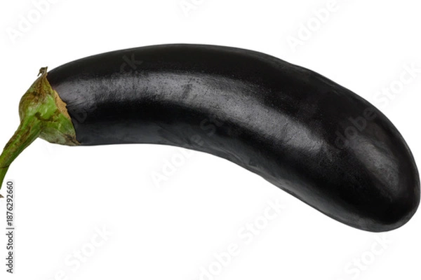 Obraz Fresh Eggplant on White Background