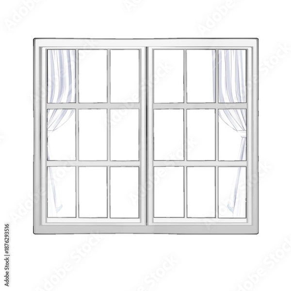 Obraz シンプルな窓