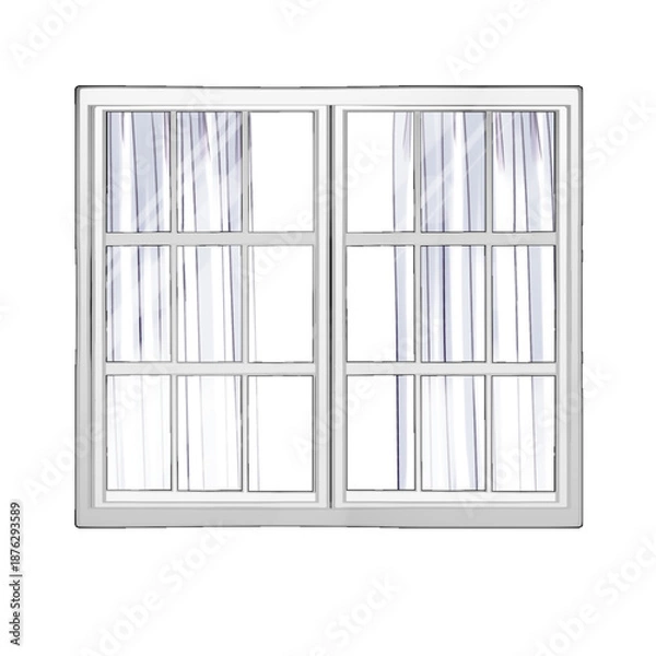 Obraz シンプルな窓