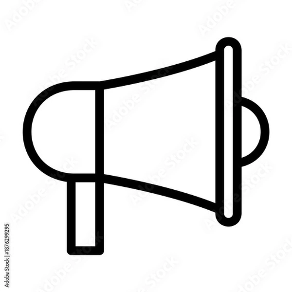 Obraz 공지사항 아이콘. 병원 아웃라인 아이콘