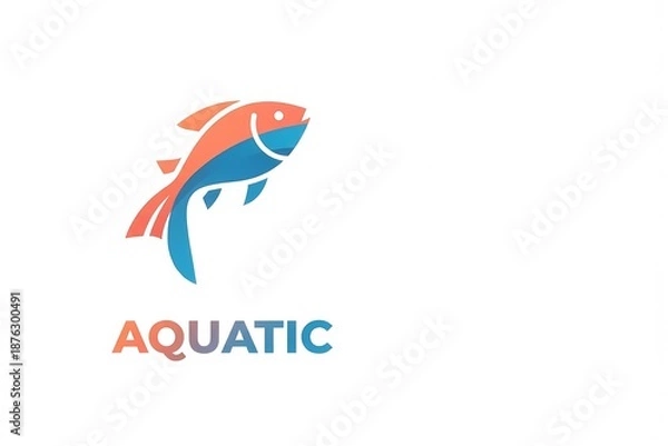 Obraz colorful fish logo