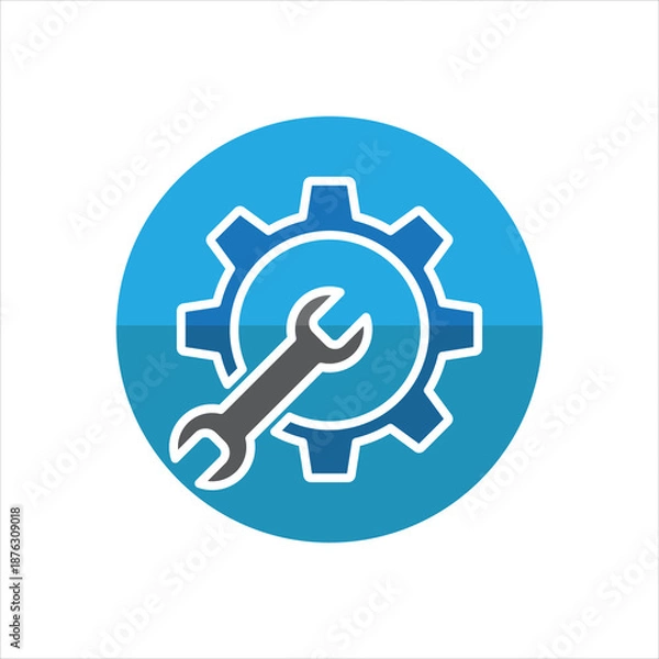 Obraz ICON SYMBOLS USED FOR ENGINEERING WORK