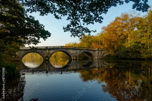 Obraz Stone bridge at Clumber Park, Nottinghamshire