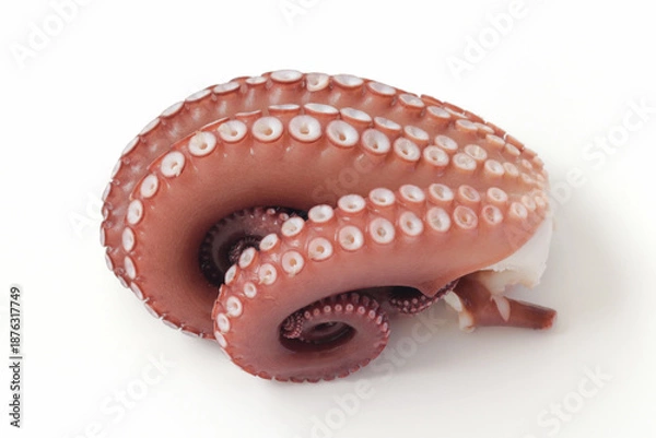Obraz 白背景のゆでたこ