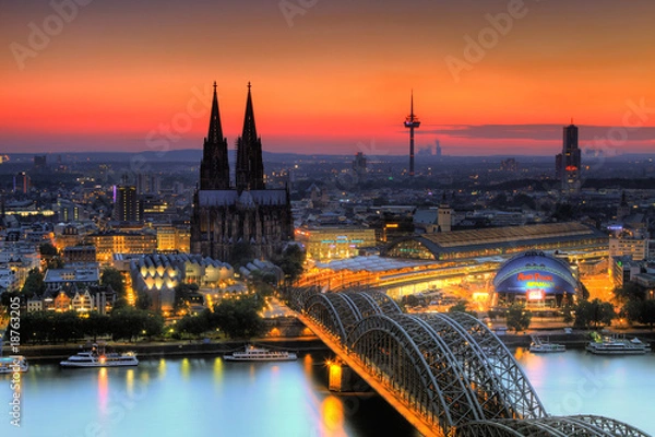 Obraz Köln am Abend