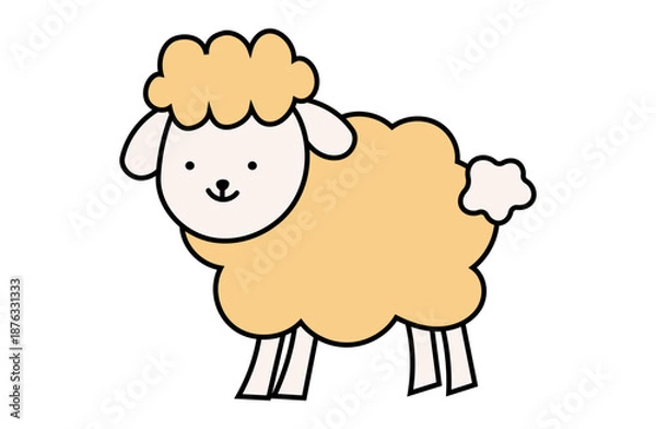 Obraz かわいい羊　