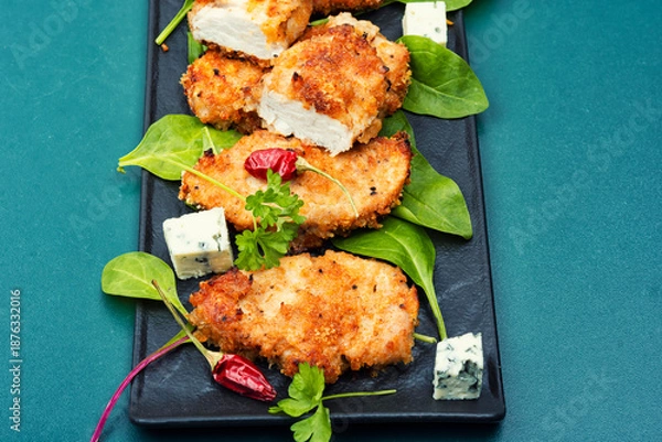 Fototapeta Roasted Meat Main Course