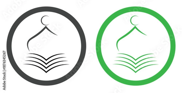 Obraz creative Mosque Logo Template Design Vector