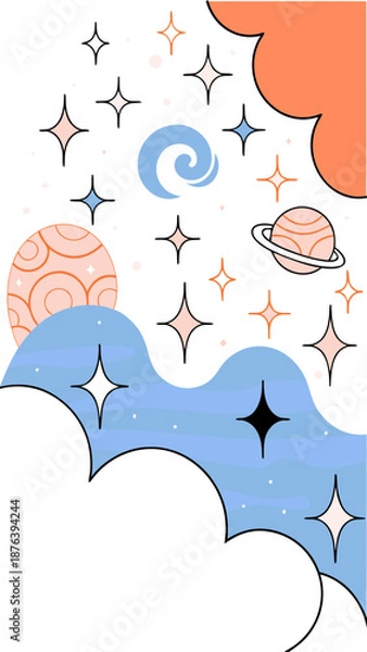 Fototapeta Cosmic Galaxy Explosion