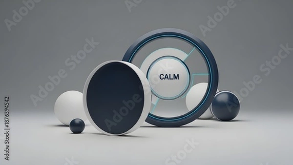 Obraz headphones on a white background