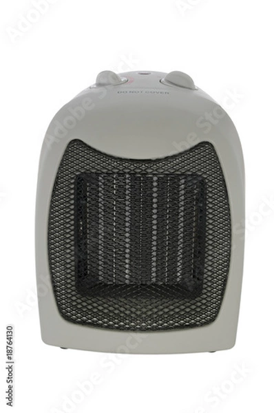 Obraz Space heater on white with clipping path