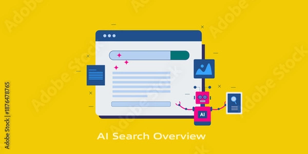 Obraz AI robot demonstrate advance search intelligence, convert user queries to structured summaries, contextual visual and algorithmically curated content suggestion.