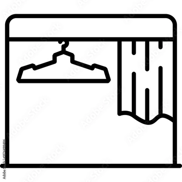 Fototapeta Fitting Room Icon