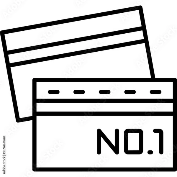 Fototapeta Queue Number Icon