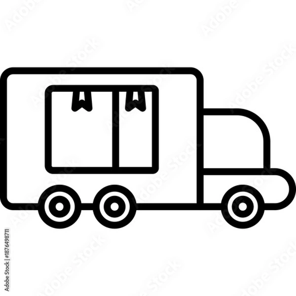 Fototapeta Delivery Van Icon