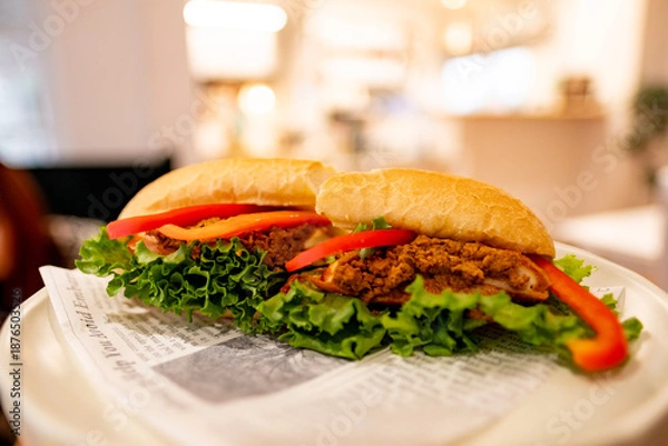 Fototapeta ホットサンドイッチ