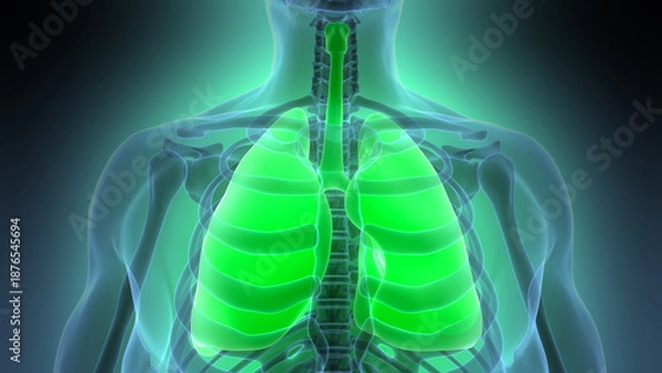 Obraz Human Respiratory System Lungs Anatomy
