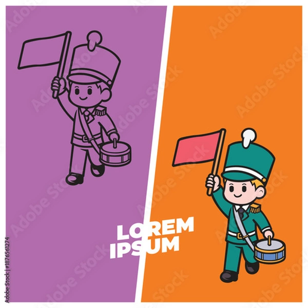 Obraz marching band player