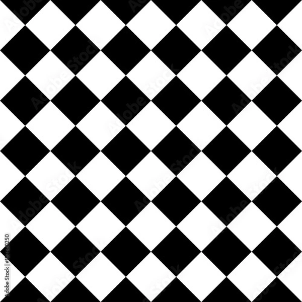 Fototapeta Seamless chess pattern, vector illustration.