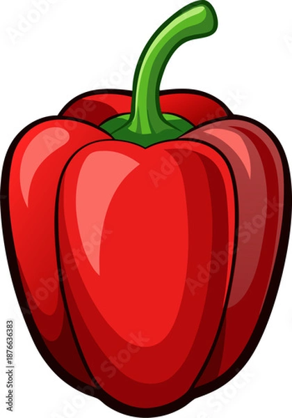 Obraz pepper (Capsicum) isolated on white background