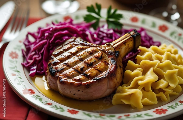 Obraz lamb chops with rosemary