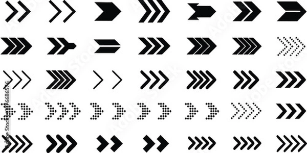 Obraz Arrow icon. Mega set of vector arrows, vector-eps 10