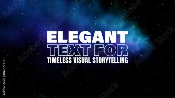 Obraz Elegant Text Animation