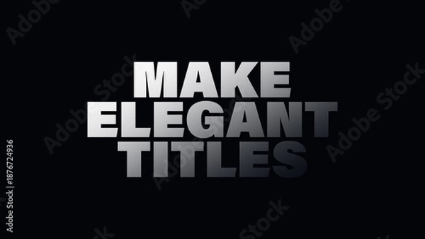 Obraz Cinematic Titles