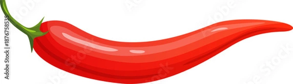 Obraz Red chili pepper adding flavor and spice