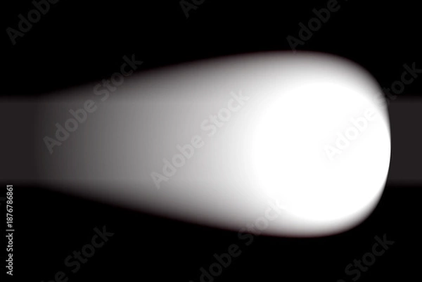 Obraz Bright white light shining in dark background