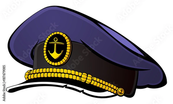 Obraz Sea captain's cap.