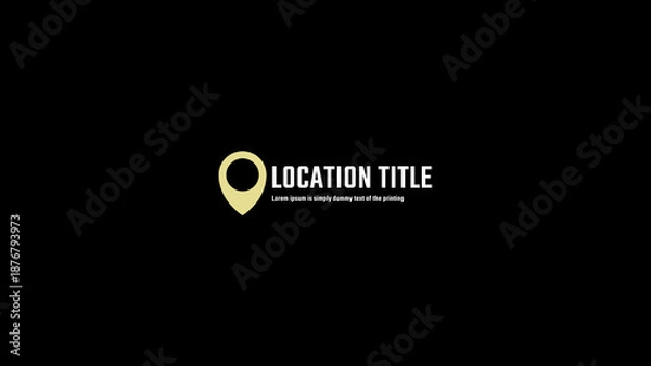 Obraz Location Titles 5