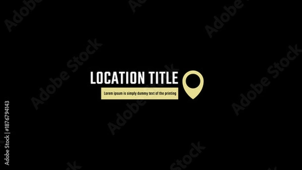 Obraz Location Titles 6