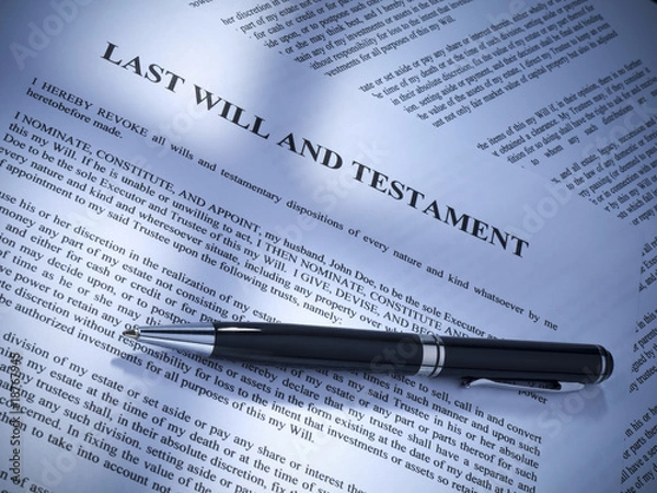 Obraz Last will and testament